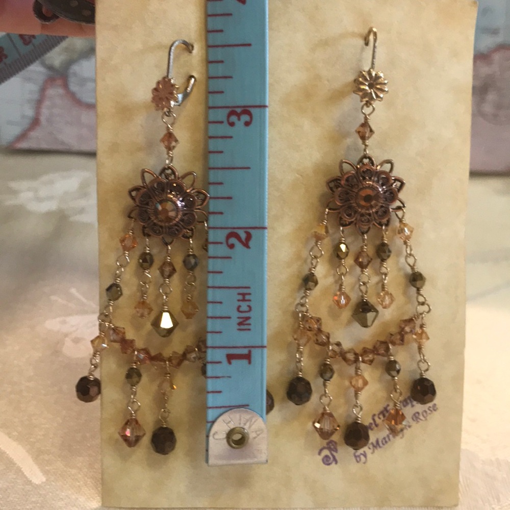 Artisan Chandelier Earrings - Picture 3 of 4